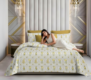 WSOKO 100%.PREMIUM COTTON..TC.400.SUPAR KING SIZE 108x108 BEDSHEET 2PILLO 3P SET MULTI COLOUR