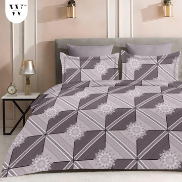 WSOKO PREMIUM COTTON. 100%.TC.400.SUPAR KING SIZE 108x108 BEDSHEET 2PILLO 3P SET MULTI COLOUR