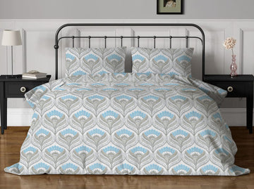 WSOKO 100%.PREMIUM COTTON..TC.400.SUPAR KING SIZE 108x108 BEDSHEET 2PILLO 3P SET MULTI COLOUR