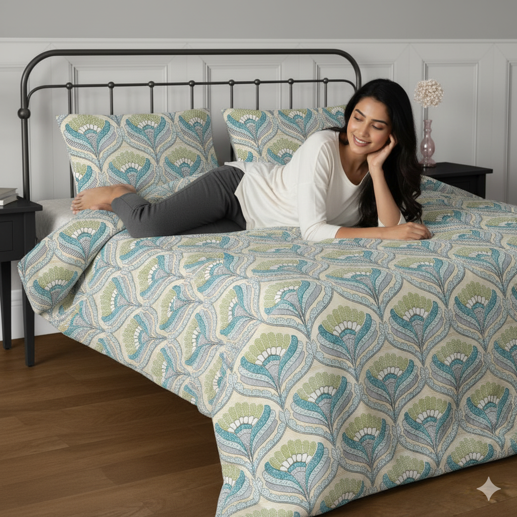 WSOKO PREMIUM COTTON. 100%.COTTON TC 400.SUPAR KING SIZE 108x108 BEDSHEET 2PILLOW  3P SET MULTI COLOUR