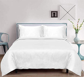 100% WSOKO  Luxury Bedsheets for King Bed – 500Tc Premium Bed Sheet with 2 Pillow Covers, 5 Star Hotel Quality Printed Bamboo Silk Bedding Set, Gift for Wedding (King-108"x108" / Vatika)