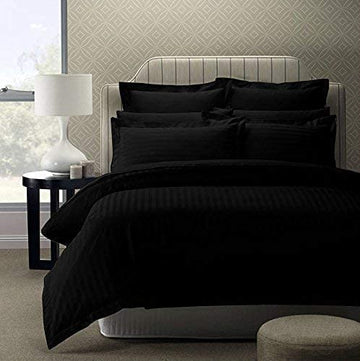 WSOKO 100% PREMIUM STRIP PALAN COTTON  BEDSHEET 400TC 2PILLO 3P SET SUPAR KING  SIZE 108X108