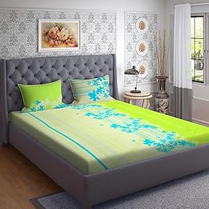 WSOKO PREMIUM COTTON. 100%.TC.400.SUPAR KING SIZE 108x108 BEDSHEET 2PILLO 3P SET MULTI COLOUR