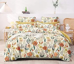 WSOKO PREMIUM COTTON. 100%.COTTON TC 400.SUPAR KING SIZE 108x108 BEDSHEET 2PILLOW  3P SET MULTI COLOUR