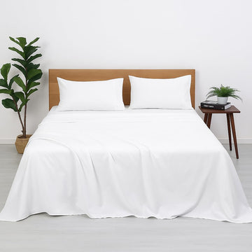 WSOKO COTTON 100% 500TC STRIP PLAN BEDSHEET KING SIZE 108X108 2PILLO BEDSHEET 3PEES SET