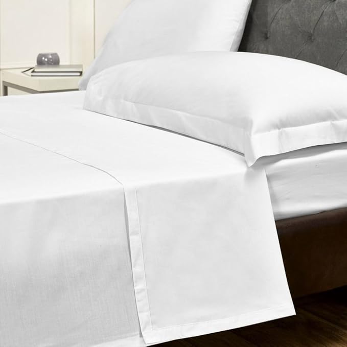 WSOKO. PREMIUM COTTON 100% 600GSM STRIP PLAN KING SIZE 108X100 BEDSHEET 2PILLO 3P SET