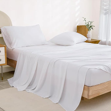 WSOKO 100% WSOKO  King Size Bed Sheet 108x108 inches | 400TC Bedsheet for Double Bed | Ultra Soft, Natural Breathable & Cooling Double Bed Luxury Sheets