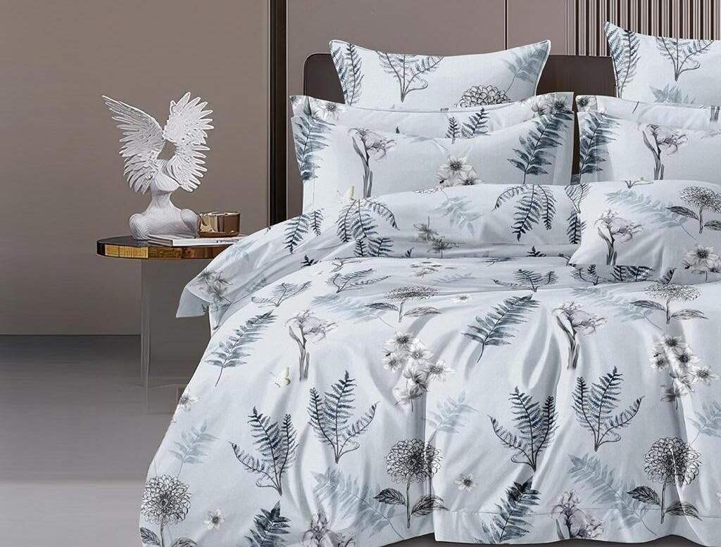 wsoko,premium, cotton 400tc, bedsheet super king size 3p set