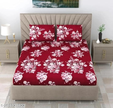 WSOKO PREMIUM COTTON. 100%.TC.400.SUPAR KING SIZE 108x108 BEDSHEET 2PILLO 3P SET MULTI COLOUR