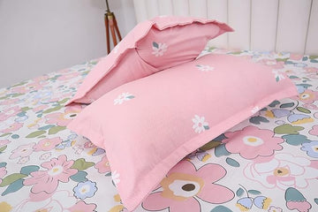 WSOKO COTTON Budapest Fitted Premium King Size Bedsheet (108" x 108") 400 TC