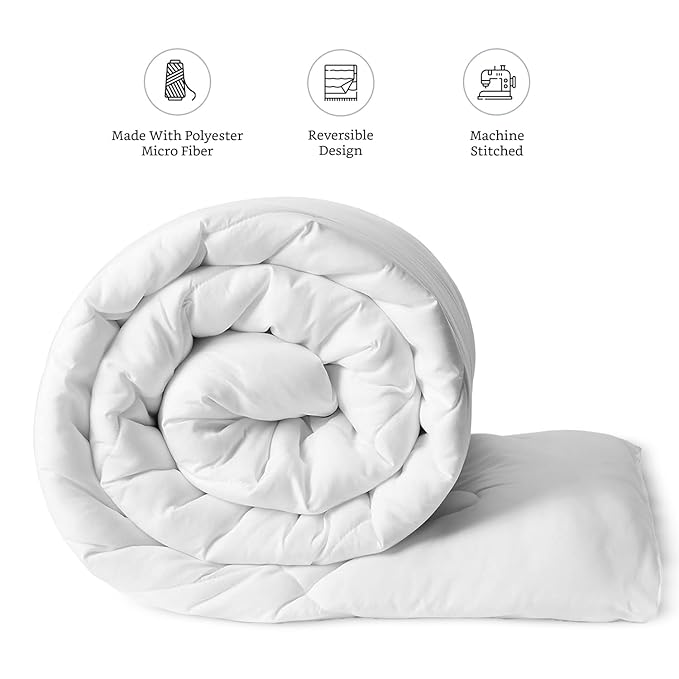 WSOKO 400GSM ALL SEASON. PREMIUM,COMFORTER ,MICROFIBER LIGHTWEIGHT KING SIZE BEDSHEET 2 PILLOW 4P SET 90X100