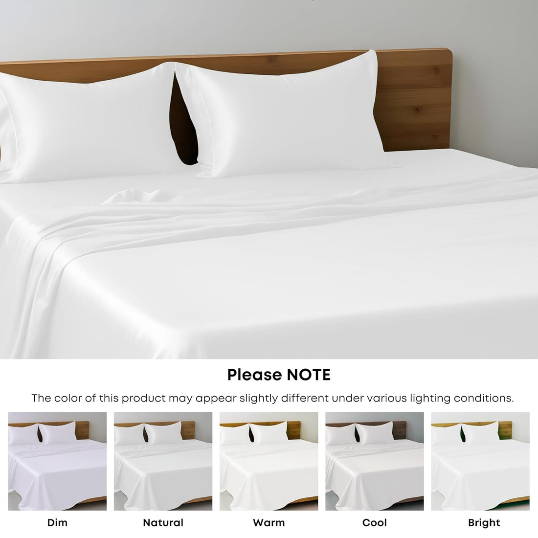 WSOKO COTTON 100% 500TC STRIP PLAN BEDSHEET KING SIZE 108X108 2PILLO BEDSHEET 3PEES SET