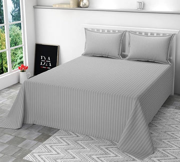 wsoko premium,strip,cotton.400tc.bedsheet.super,king size.(108x108.)