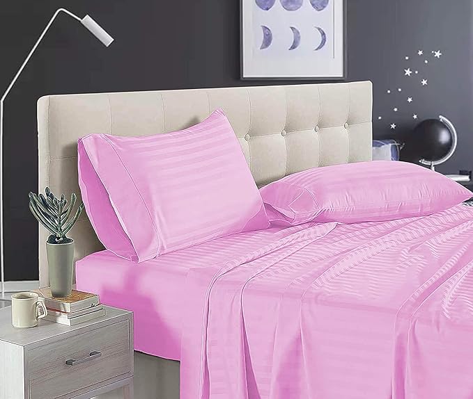 wsoko premium,strip,cotton.400tc.bedsheet.super,king size.(108x108.)