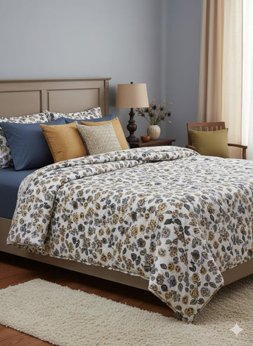 wsoko,premium, cotton 400tc, bedsheet super king size 3p set