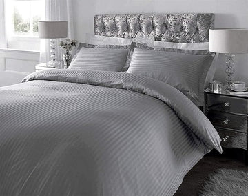 WSOKO 100% PREMIUM STRIP PALAN COTTON  BEDSHEET 400TC 2PILLO 3P SET SUPAR KING  SIZE 108X108