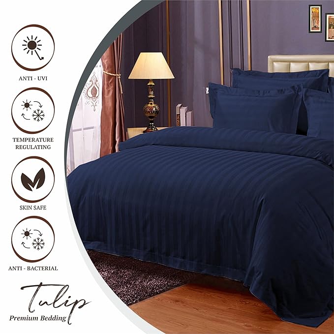 wsoko premium,strip,cotton.400tc.bedsheet.super,king size.(108x108.)