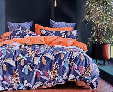 WSOKO PREMIUM COTTON. 100%.COTTON TC 400.SUPAR KING SIZE 108x108 BEDSHEET 2PILLOW  3P SET MULTI COLOUR