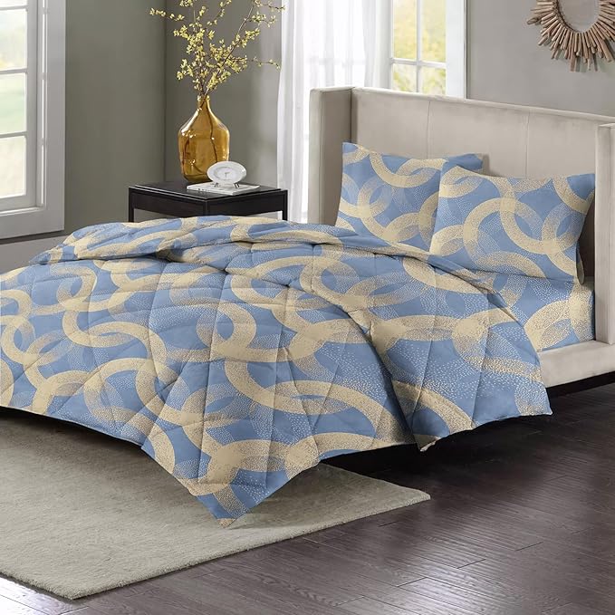 WSOKO PREMIUM COTTON. 100%.COTTON TC 400.SUPAR KING SIZE 108x108 BEDSHEET 2PILLOW  3P SET MULTI COLOUR