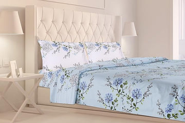 WSOKO PREMIUM COTTON. 100%.TC.400.SUPAR KING SIZE 108x108 BEDSHEET 2PILLO 3P SET MULTI COLOUR