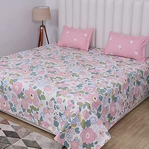 wsoko,premium, cotton 400tc, bedsheet super king size,108x108 3p set