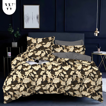 WSOKO PREMIUM COTTON.100% TC 300 QUEEN SIZE 90X100 BEDSHEET 2PILLO 3P SET MULTI COLOUR