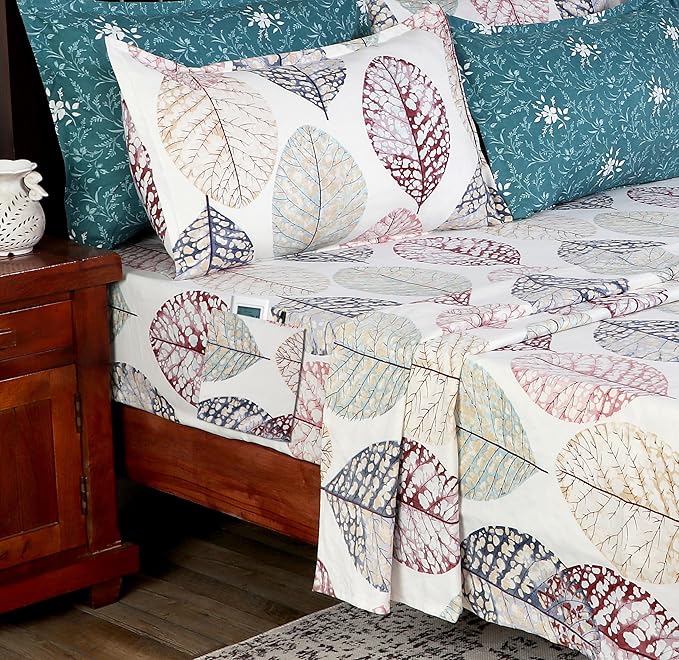wsoko,premium, cotton 400tc, bedsheet super king size 3p set