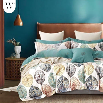 WSOKO PREMIUM COTTON. 100%.TC.400.SUPAR KING SIZE 108x108 BEDSHEET 2PILLO 3P SET MULTI COLOUR