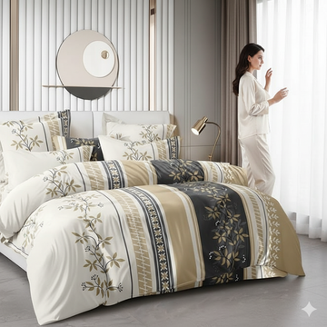 wsoko,premium, cotton 400tc, bedsheet super king size,108x108 3p set