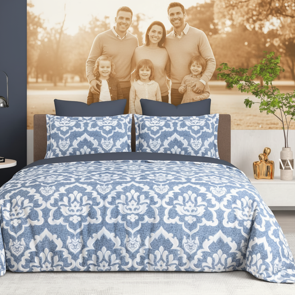 wsoko,premium, cotton 400tc, bedsheet super king size,108x108 3p set