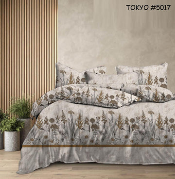 WSOKO PREMIUM COTTON. 100%.TC.400.SUPAR KING SIZE 108x108 BEDSHEET 2PILLO 3P SET MULTI COLOUR