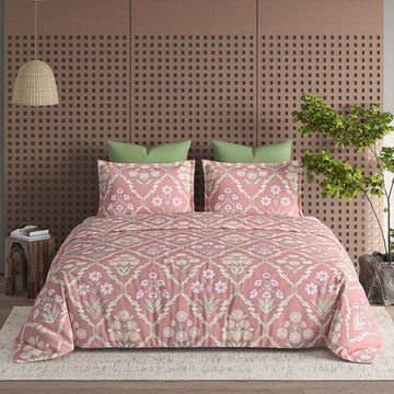 WSOKO PREMIUM COTTON. 100%.COTTON TC 400.SUPAR KING SIZE 108x108 BEDSHEET 2PILLOW  3P SET MULTI COLOUR