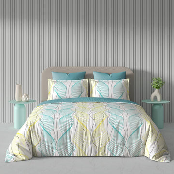 WSOKO PREMIUM COTTON. 100%.COTTON TC 400.SUPAR KING SIZE 108x108 BEDSHEET 2PILLOW  3P SET MULTI COLOUR