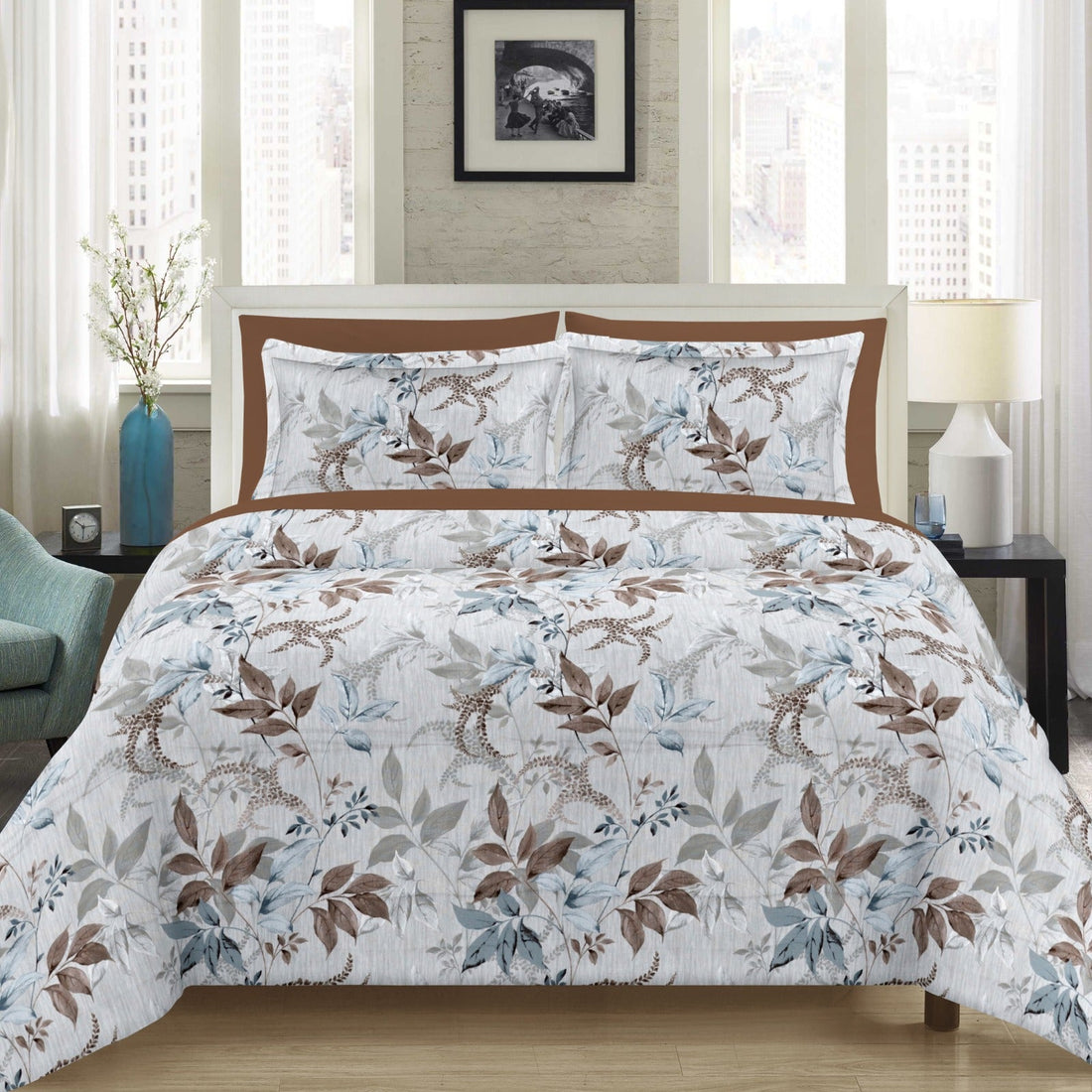 WSOKO 100%.PREMIUM COTTON..TC.400.SUPAR KING SIZE 108x108 BEDSHEET 2PILLO 3P SET MULTI COLOUR