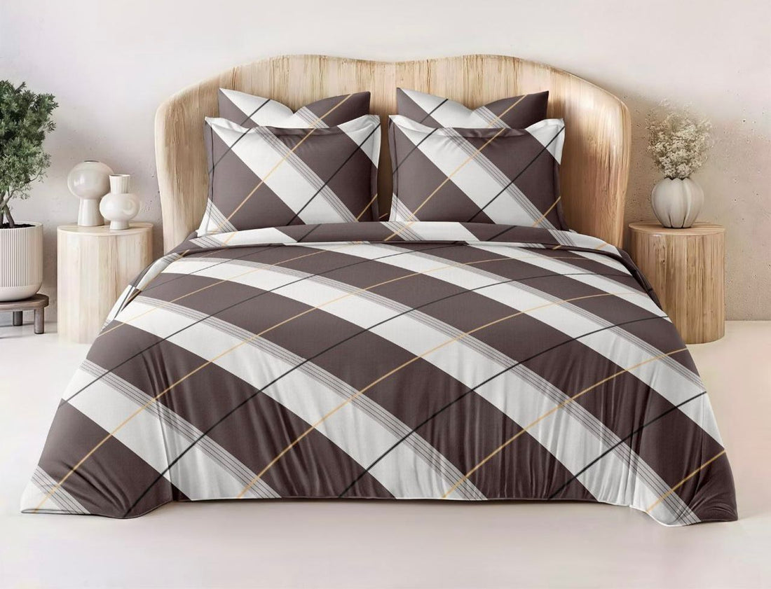 wsoko 400tc Bedsheet 108x108 Super King, 100% Pure Cotton Bed Sheet with 2 Pillow