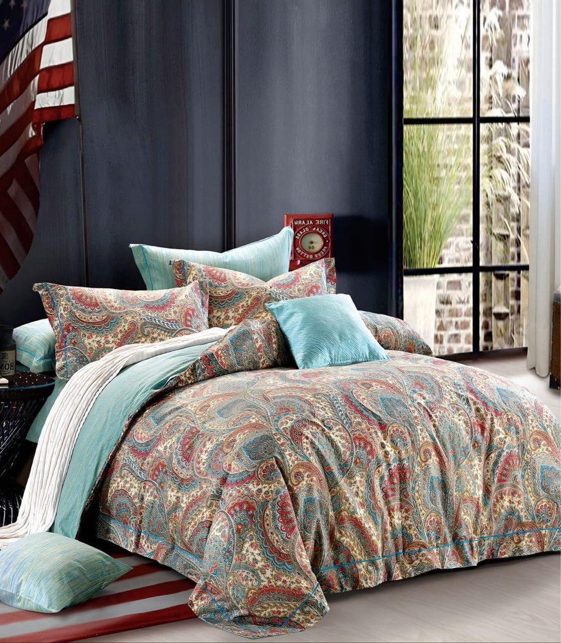 wsoko,premium, cotton 400tc, bedsheet super king size 3p set