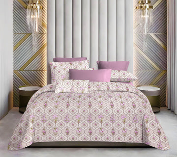 WSOKO 100%.PREMIUM COTTON..TC.400.SUPAR KING SIZE 108x108 BEDSHEET 2PILLO 3P SET MULTI COLOUR