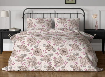 WSOKO 100%.PREMIUM COTTON..TC.400.SUPAR KING SIZE 108x108 BEDSHEET 2PILLO 3P SET MULTI COLOUR