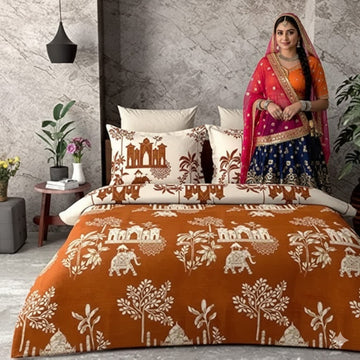 wsoko,premium, cotton 400tc, bedsheet super king size,108x108 3p set
